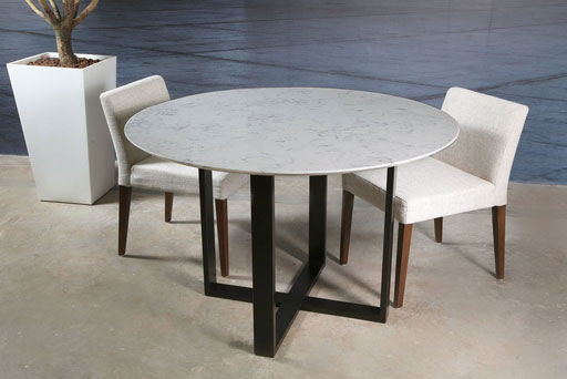 AQ619-Carrara-White-Quartz-Dinning-Table